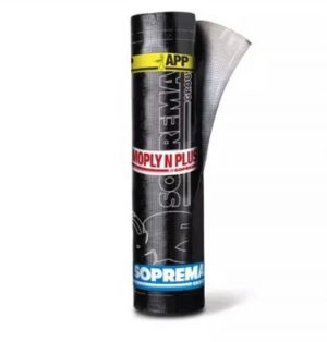 Tela Asfaltica Moply N Plus Aluminio 3 Kg 1M.