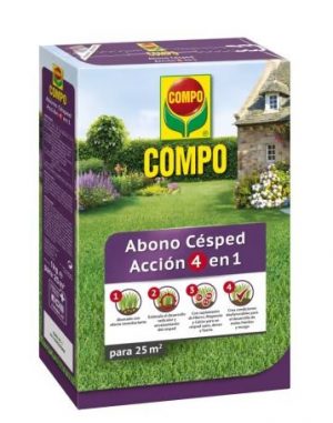 abono cesped accion 4 en 1 compo 1 kg envase reverdeciente