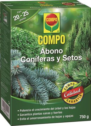 abono coniferas setos 750 g compo bote vista frontal