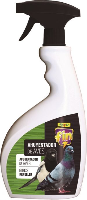 ahuyentador aves flower 750 ml spray envase vista frontal