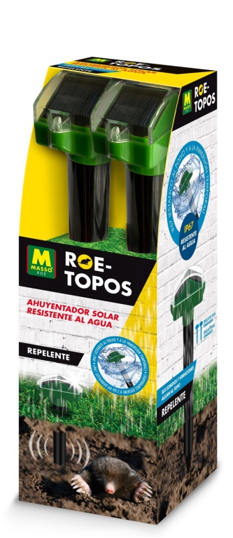 ahuyentador topos solar pack 2 masso ref 231644 dispositivos jardin