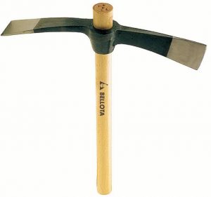 alcotana pala-hacha bellota 5932-a n 600g mango madera vista frontal|alcotana pala-hacha bellota 5932-a n detalle cabeza|alcotana pala-hacha bellota 5932-a n vista lateral