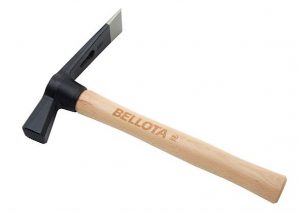 alcotana pala-martillo bellota 5931-a n 520g mango madera vista frontal|alcotana pala-martillo bellota 5931-a n vista lateral