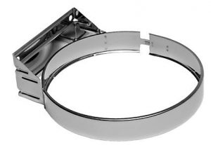 Anclaje intermedio inox doble pared 150 mm Dinak para chimenea doméstica