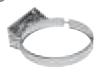 Anclaje intermedio inox doble pared 80 mm Dinak para chimenea pellet