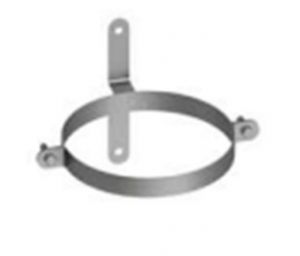 Anclaje mural galvanizado 125 mm Exojo para chimenea y ventilacion