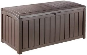 Arcon resina Glenwood 340 L imitacion madera marron chocolate