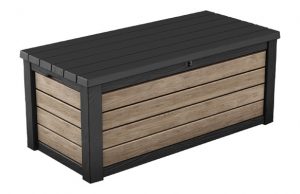 Arcon resina imitacion madera Walnut 454 L 70x145x60 cm