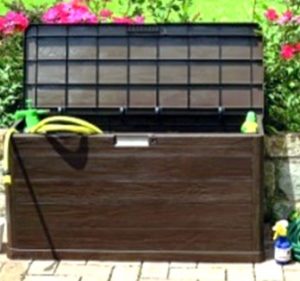 Arcon resina marron 117x45x56 cm 280 L anti UV
