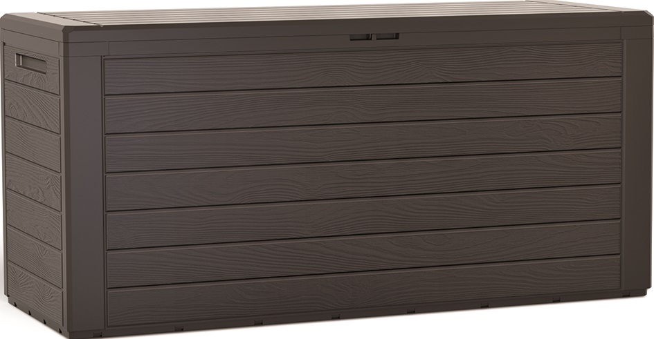 Arcon resina Woodebox bronce 190 L 55x78x44 cm