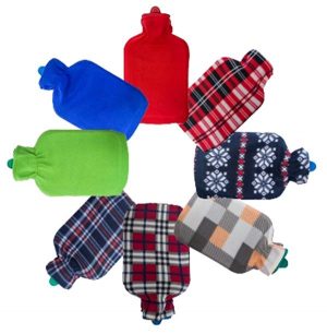 Bolsa agua caliente forro polar 3202 caucho natural 2 litros cierre hermetico