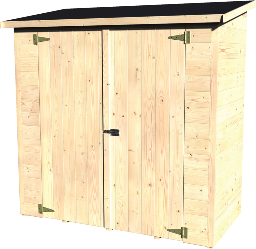 Caseta madera Albecobe 170x80 cm Miritor para jardín