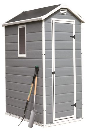 Caseta resina Manor 46s 198x130x192 cm Curver para jardín