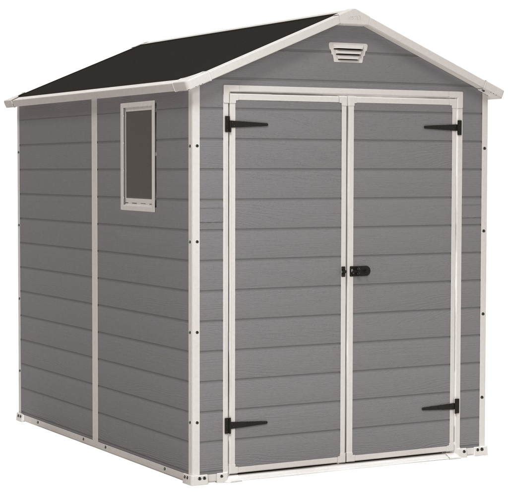 Caseta resina Manor 6x8dd 226x186x237 cm Curver para jardín