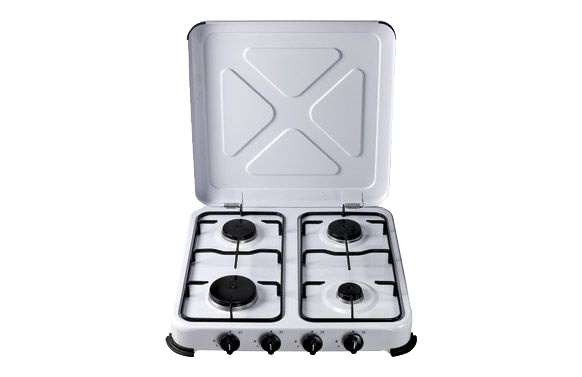 cocina gas ambit 4 fuegos camping tapa