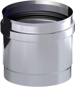 colector hollin inox sp 80 mm con junta aisi316l chimenea dinak