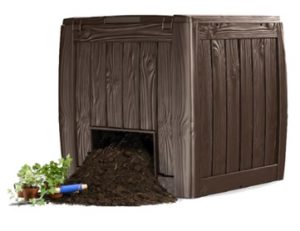 compostador pp 340 litros curver polipropileno reciclable con suelo