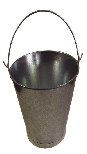 cubo galvanizado conico 8l imex el zorro vista frontal