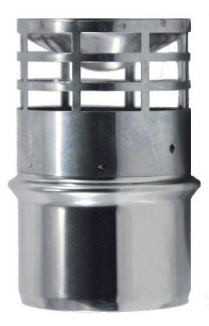 deflector pellet inox 80 mm aisi316 horizontal estufa pellet dinak