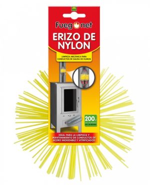 erizo nylon chimenea masso limpieza profunda conducto humos