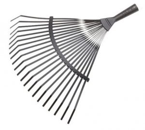escoba jardin fija 3041 bellota 21 puas acero sin mango