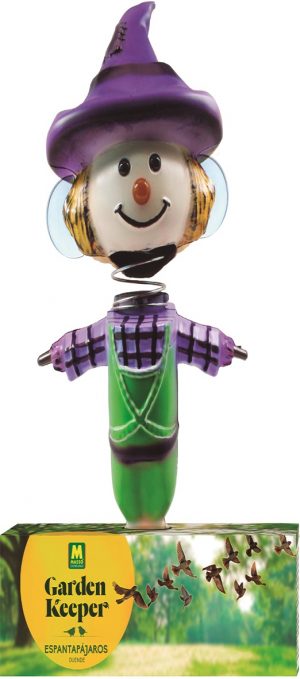 espantapajaros duende 17x10x40 cm figura decorativa ahuyentador para jardin