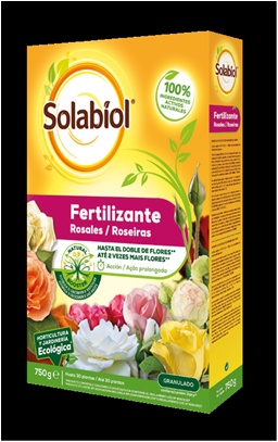 fertilizante rosales solabiol 750 g envase natural booster