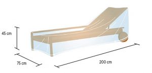 Funda cubre tumbona de PVC 200x75x45 cm Campingaz para jardín