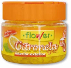gel citronela repelente 125 g flower bote antimosquitos y ambientador