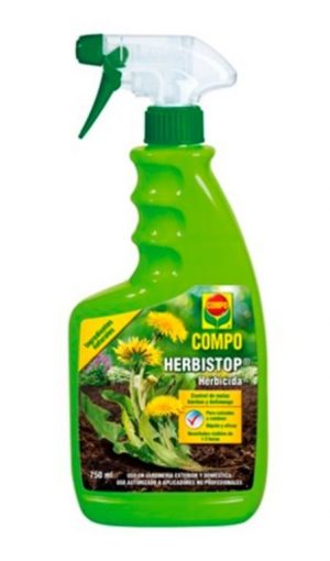 herbicida herbistop spray 750 ml compo ecologico botella con pulverizador