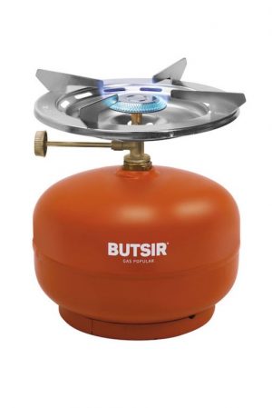 hornillo gas butsir destroyer naranja camping asa