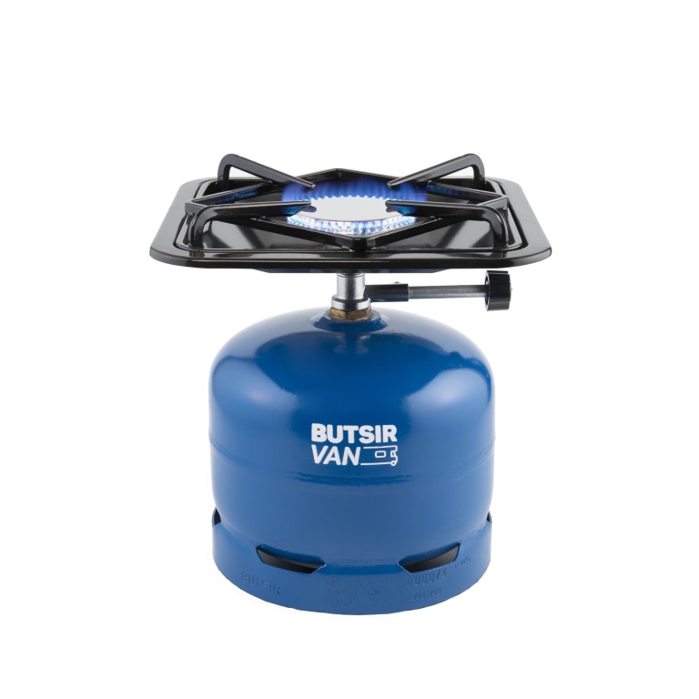 Hornillo Gas Butsir Pop Classic Black HOBC0002 — 3300 W Botella Azul - Imagen 2