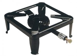 Hornillo gas paellero vulcano 17525 con patas para cocina exterior y paellas