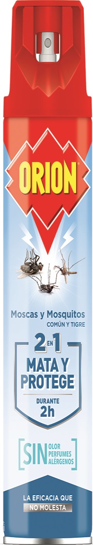 insecticida voladores orion 600 ml sin olor aerosol vista frontal