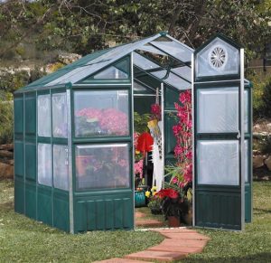 Invernadero caseta Green House de 247x193x195 cm para jardín y huerto familiar