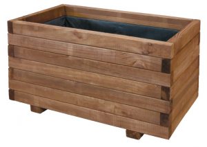 Jardinera madera pino Gaia 100x50x40 cm con certificado FSC