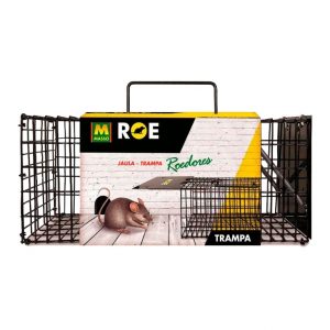 jaula metalica roedores roe-trap 231595 30 cm vista frontal