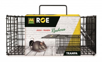 jaula metalica roedores roe-trap xl 60 cm vista frontal