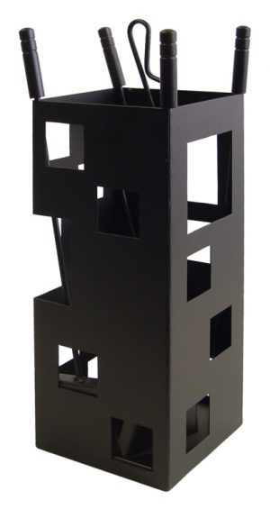 Juego accesorios chimenea 10004 4 piezas base cuadrada 50x20x20 cm Imex El Zorro