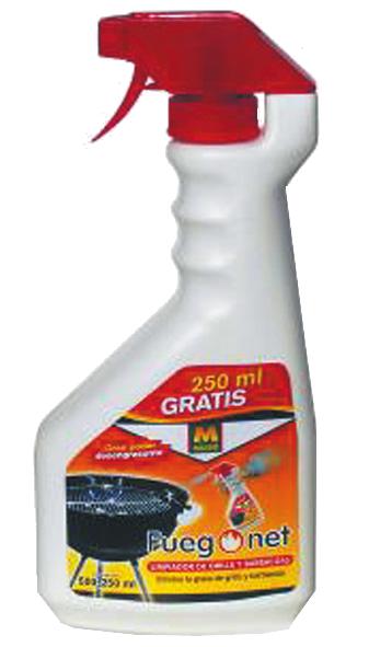 limpiabarbacoas 750ml fuego net 231097 desengrasante potente