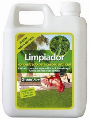 limpiador cesped aroma hierba 0 85l spray verde envase