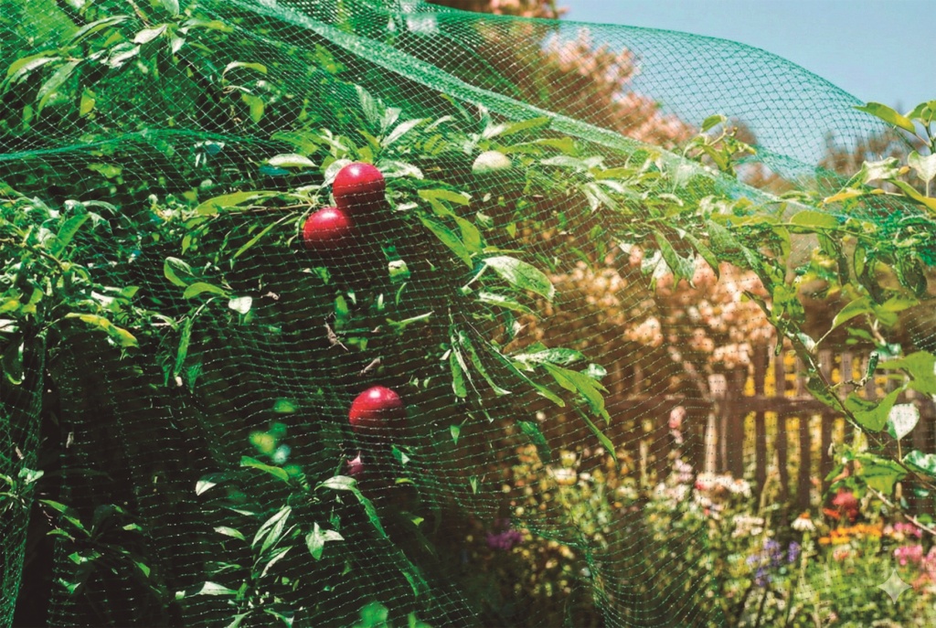 malla anti pajaro 4x12 m verde proteccion amplia frutales y cultivos