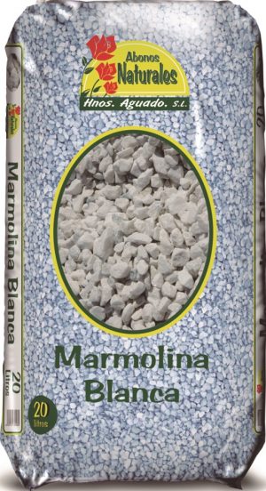 marmolina blanca 20 l arido decorativo saco vista frontal