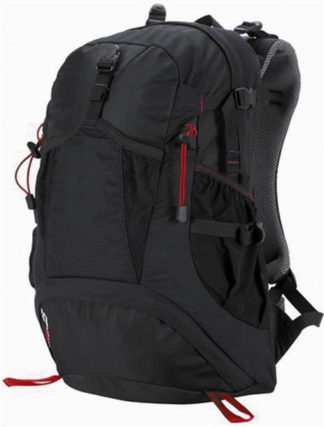 mochila senderismo negra an-1477 25l poliester