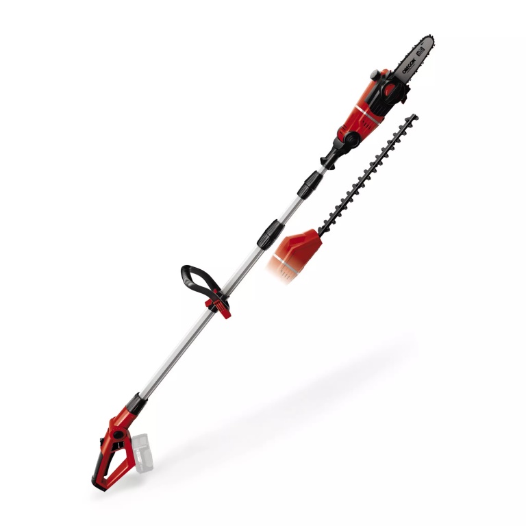 Motosierra batería pértiga 20cm 18V Einhell GE-HC 18 Li con cortasetos