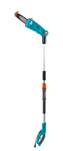 Motosierra eléctrica pértiga 20cm 720W Gardena TCS 720/20 con cabezal inclinable