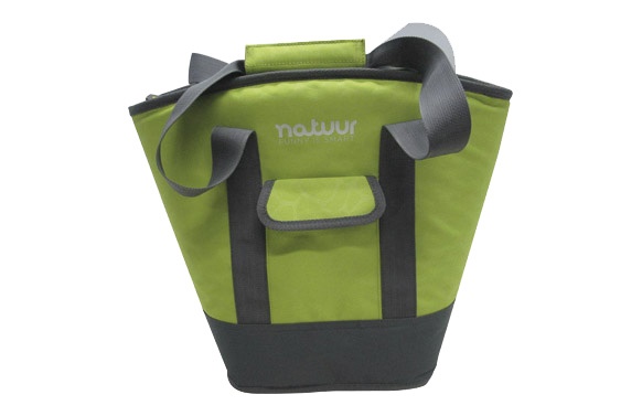Nevera camping flexible verde y gris capazo 15 L para compra