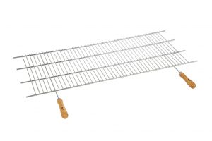 parrilla barbacoa zinc mango madera 100x40|Parrilla zinc 1 metro Sauvic 2480