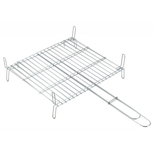 parrilla doble barbacoa 50x50 Sauvic 2655|Parrilla cesto doble barbacoa 50x50