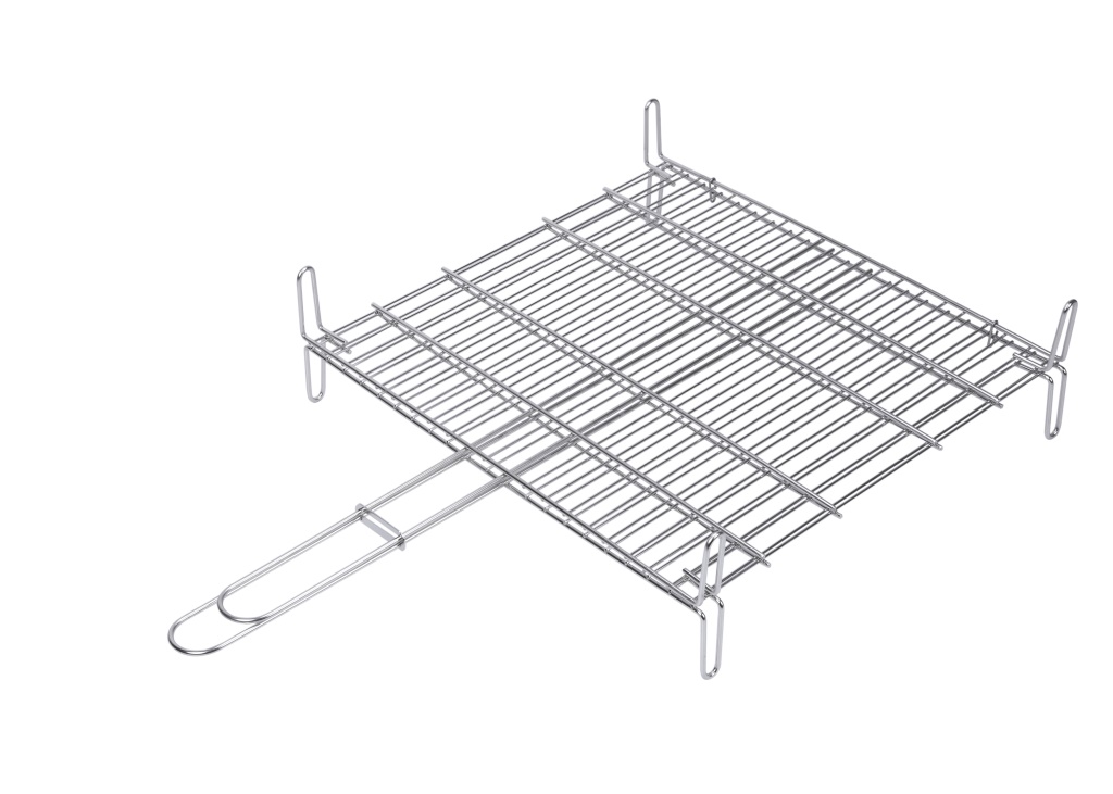 Parrilla Doble Inox 18/8 2686 Sauvic 50x50 — Gran Formato - Imagen 2